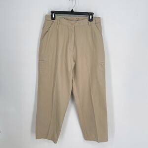 Allegheny Trail Pants NEW Womens Sz L 29 Khaki Tan Straight Leg Cargo Hiking